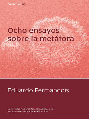 cover image of Ocho ensayos sobre la metáfora